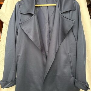 Adrianna Papell Navy Women's Blazer Coat